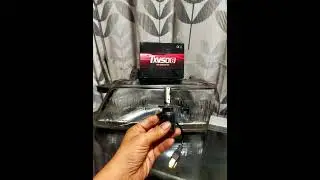 Tes lux Led h4 txv50 terpasang di headlam kaca mobil jadul