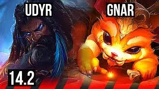 UDYR vs GNAR (TOP) | Rank 11 Udyr | KR Challenger | 14.2