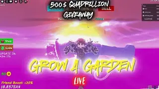 Grow a Garden LIVE &ndash; Grind Fall Event & 500QA Shackles Giveaway #growagarden #shortslive