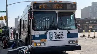 MTA: 2011 NovaBus LFS [8072], 2007 Orion 07.501 Gen-2+ OG Hybrid [6880] Q43 buses