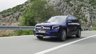 The new Mercedes-Benz GLB in Blue Driving Video