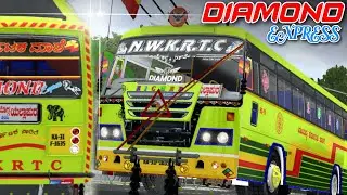 🛑 NWKRTC DIAMOND EXPRESS CONCEPT LIVERY ON EICHER BS4 AZAD BUILD BUS MOD RELEASED FOR BUS SIMULATOR