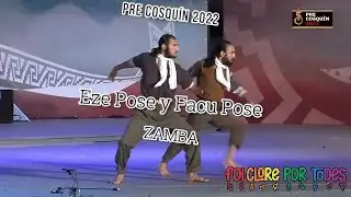 Eze Pose y Facu Pose bailando Zamba para no morir en el Pre Cosqu&iacute;n 2022