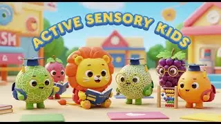 Preschool Sensory School Activities 🍍🎒 | Learn Study with Fruits | Active Sensory Kids