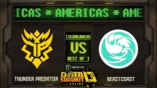Thunder Predator vs beastcoast - Monster Energy Dota Summit 13 NA/SA: Tiebreakers - rkryptic & Neph