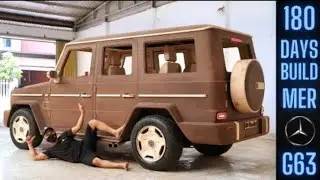 Wooden Mercedes Car Reborn from Rusty Mercedes G63!