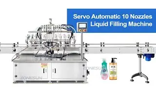 How to Use ZS-SV10HS Automatic Servo Piston Pump 10 Diving Heads Liquid Filling Machine