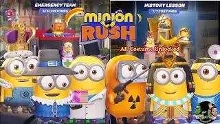 Minion Rush Emergency Team All Costume Unlocked Minion Rush History Lesson All Costume Unlocked