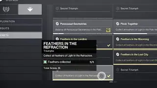 All Feather Location on The Refraction (Feather of Light Triumph) - Destiny 2 The Final Shape