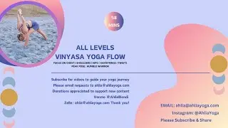 All Levels Vinyasa: Humble Warrior | Lower Body | Upper Body | Hips | Hamstrings with @AhliaYoga