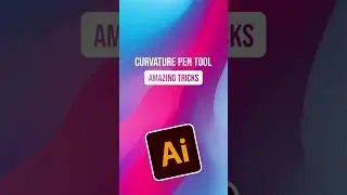 The Amazing Tricks of the Curvature Pen Tool in Illustrator #adobeillustrator #illustratortips
