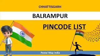 Balrampur District Pincode List || CHHATTISGARH Zip Codes