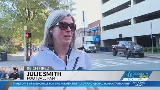 How are Panthers fans reacting to the firing of coach Frank Reich?