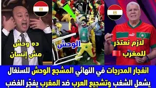 المشجع الوحش للمنتخب السنغالي يشعل الشغب وتشجيع العرب ضد المغرب يثير غضبًا واسعًا