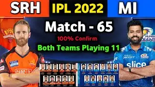 IPL 2022 - SRH vs MI playing 11 | match - 65 | Mumbai vs Hyderabad playing 11