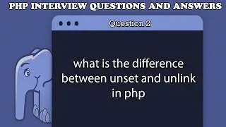 what is the difference between unset and unlink in php
