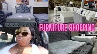 LET'S GO FURNITURE SHOPPING FOR MY NEW HOUSE!| MOM'S 1ST TOUR| HOMEGOODS| BADCOCK| ASHLEY HOMESTORE|