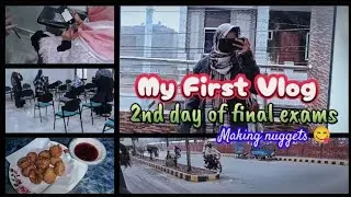 Day 2 of Final Exam 😭 | Winter Vibes & Homemade Nuggets | My First Vlog | ItsIqra