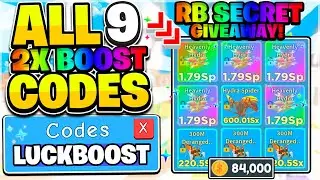 $84,000 RB SECRETS Giveaway !? ALL 9 Boost Codes in Roblox Clicker Simulator