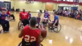 .@UMassLowell field hockey & track athletes trying hard, but not beating the Blazers in #wheelchair