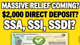 END INCOME TAXES? $2,000 DIRECT STIMULUS CHECK DEPOSIT PAYMENT UPDATE FOR SSI SSDI VA?