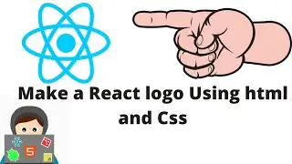 Make a React Logo Using Html and CSS  -Tuhin The Coder