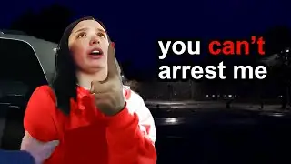 Entitled Teen Thinks She is ABOVE the Law and ATTACKS 5 Police Officers