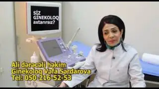 Ginekoloq. Dr. Vefa Serdarova. İnstagram video. Menim mualice usulum.