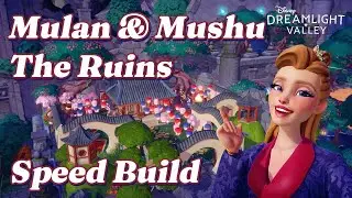 Mulan & Mushu in the Ruins | Speed Build | Disney Dreamlight Valley