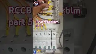 RCCB fault prblm part #electricalshorts5 #electrial #airconditioner #electrician