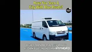 This is the only country with blue road.