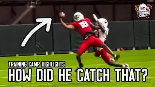 INSANE CATCH! Marvin Harrison Jr. Makes Best Catch Wearing Cardinals Uniform | Day 5 Camp Highlights