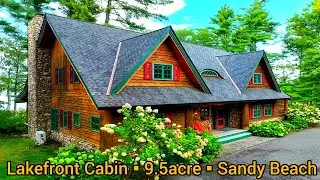 Wisconsin Lakefront Cabins For Sale | 9.5 acres | Waterfront Homes For Sale | Wisconsin Real Estate