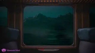 Som de trem aconchegante 8 horas para dormir, som de dentro do trem.
