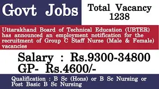 UBTER Staff Nurse Admit Card 2021 &ndash; Exam Call Letter Download