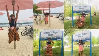 IS THERE A BEACH IN TORONTO CANADA | SUGAR BEACH | THE BEST BEACHES IN ONTARIO CANADA | VLOG 18 🏝🇨🇦