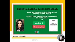 Aula 4  S&Atilde;O PAULO. Secretaria da Educa&ccedil;&atilde;o. Pol&iacute;tica de Educa&ccedil;&atilde;o Especial do Estado de S&atilde;o Paulo 2021