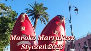 Maroko 0.1 2023 Marrakesz zimą , Góry Atlas i Sahara