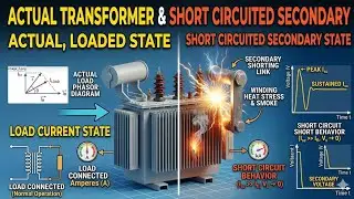 Actual Transformer and Short Circuited Secondary @JitendraSingh0786 