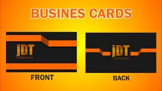 How To Learn Design Professional Business Card With Flat Desain In Coreldraw #v1