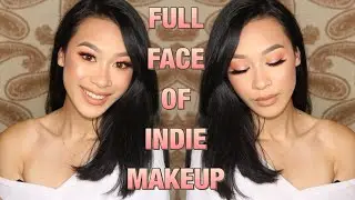 FULL FACE OF INDIE BRAND MAKEUP!