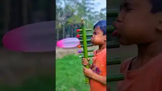 Creative Bamboo Engineering with Balloons | Smart DIY Build