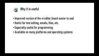 Matthew Bedard Oral & Written Communications for CS Presentation #2: Vim