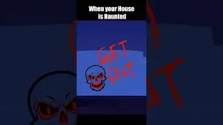 When your house is haunted but you are a ghost hunter ! #shorts