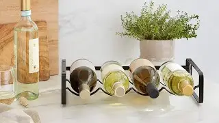Best deals 2025 - Chic & Compact! Amazon Basics 4-Bottle Wine Rack Review