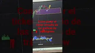 como poner el symbolo de la compania inmedio de las graficas de tradingview #tradingview