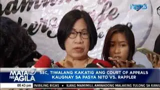 SEC chair confident that Court of Appeals will find merit in their ruling against Rappler