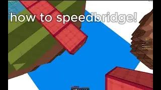 how to speedbridge! #minecraft