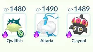 using *NEW* Shadow( Qwilfish, Altaria, Claydol) in Pokemon GO.