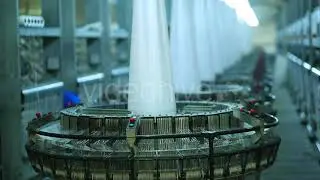 Yarn Textile Factory- Stock Video